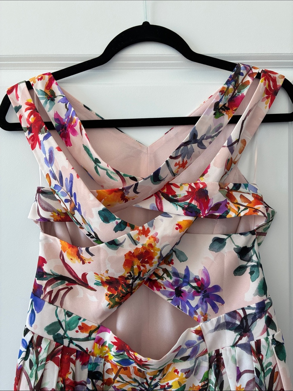 Adelyn Rae Size L Vanessa Woven Floral Printed Fit & Flare Dress - Picture 8 of 13